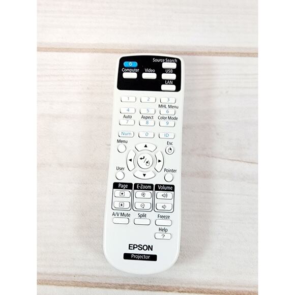 Genuine EPSON Projector Original Remote 162636600 PowerLite 955WH 1263W - Picture 1 of 8